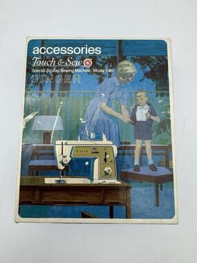 Singer Touch & Sew Special Zig Zag Model 648 Accessories 171128 1969 Vintage